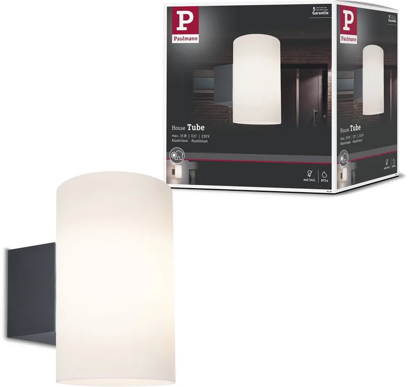 Paulmann 94186 Applique extérieure LED E27 15 W anthracite de Paulmann en Anthracite – photo produit