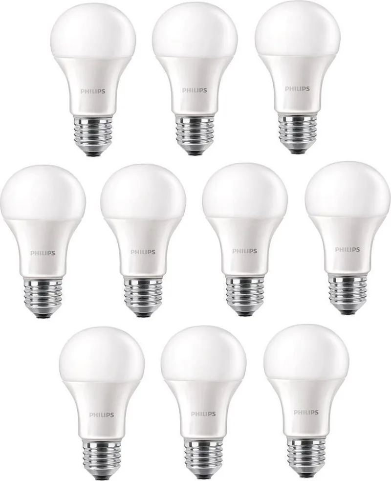 10 stuks Philips LED lamp E27 12.5W 1521lm 6500K Mat Niet dimbaar A60 von Philips – Produktfoto