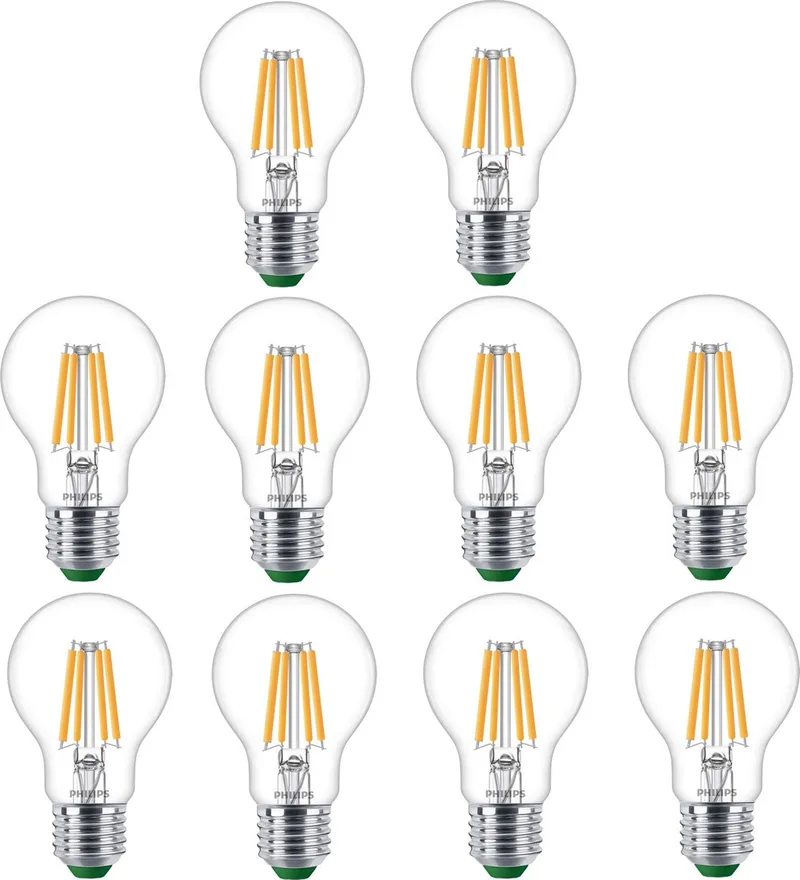 10 stuks | Philips LED Peer 2.3W 485lm 2700K Helder Niet-Dimbaar | Energielabel A | E27 | Extra Warm Wit | 2.3 watt | 50.000 Branduren von Philips – Produktfoto