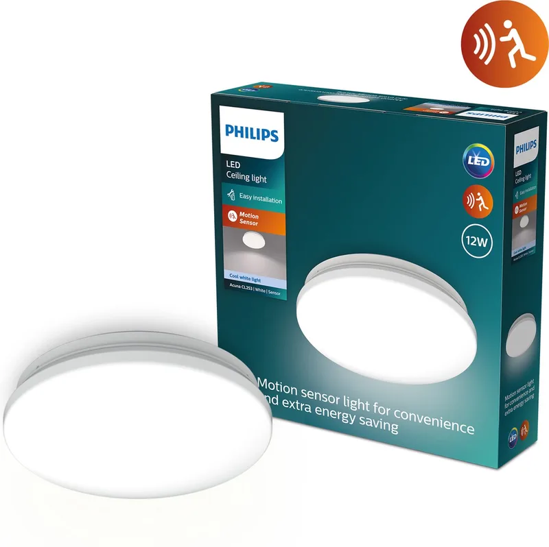 Plafonnier Acuna 12w 4000k 1500lm de Philips en Blanc – photo produit