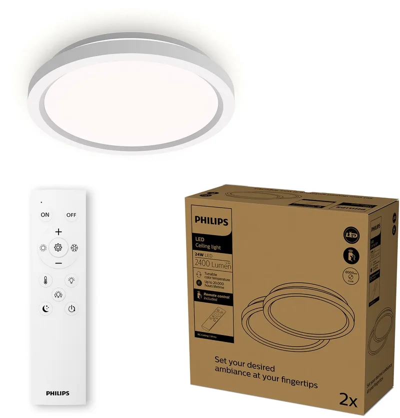 Philips 8721103057587 Plafonnier, Plafonnier LED LED blanc de Philips – photo produit
