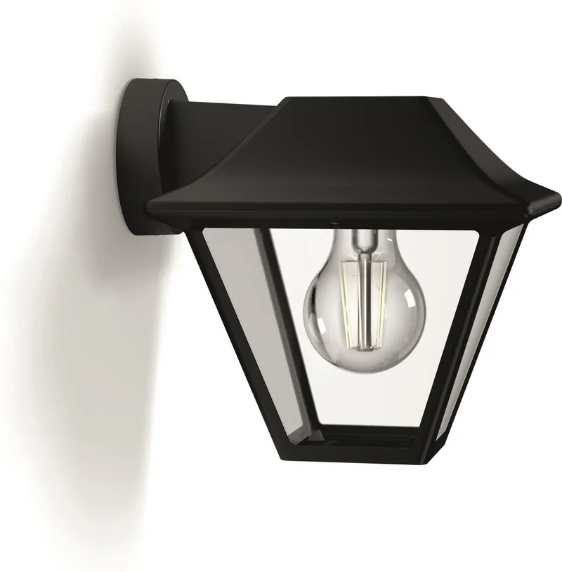 Alpenglow muurlamp - omlaag från Philips i Svart – produktbild