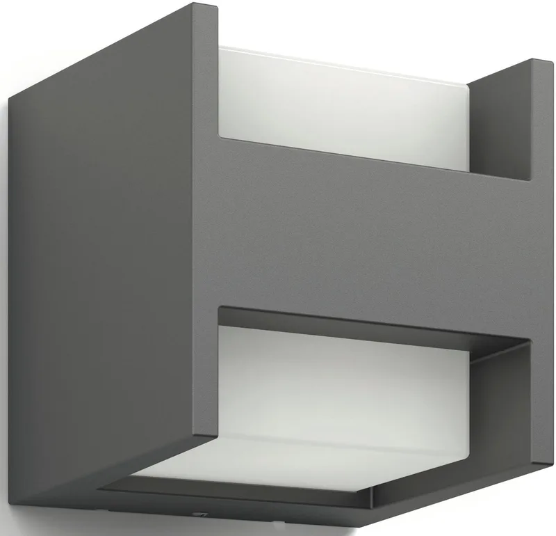 Lumière Murale Led Horizontale Arbour 2x4 De 800 Lumens 5w de Philips en Gris – photo produit