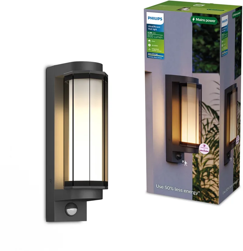 Avendale 8721103172624 Applique extérieure de Philips en Noir – photo produit 1 sur 2
