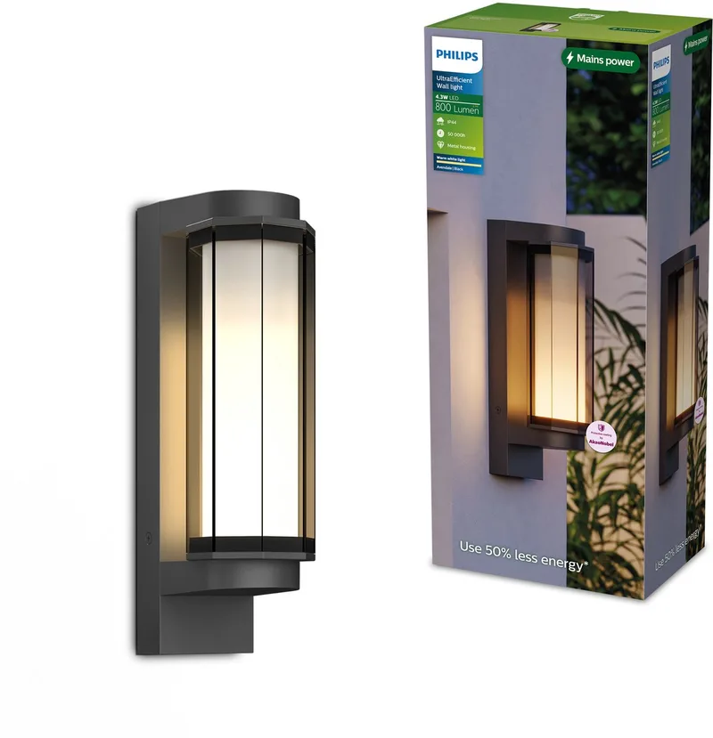 Avendale 8721103172600 Applique extérieure de Philips en Noir – photo produit 1 sur 2