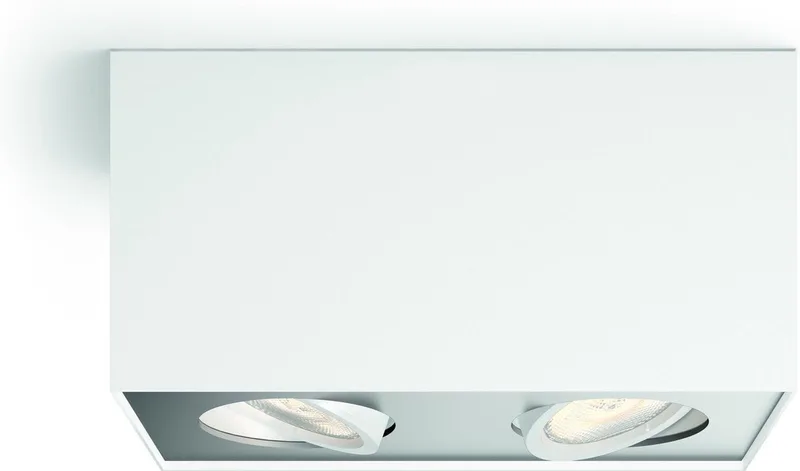 Box opbouwspot - 2-lichts van Philips in Wit – productfoto