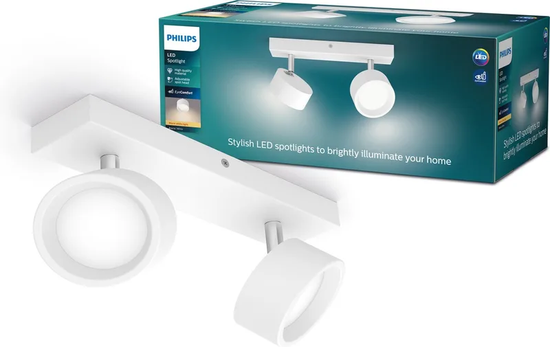 Bracia bar 27K 2x5.5W 27K van Philips in Wit – productfoto