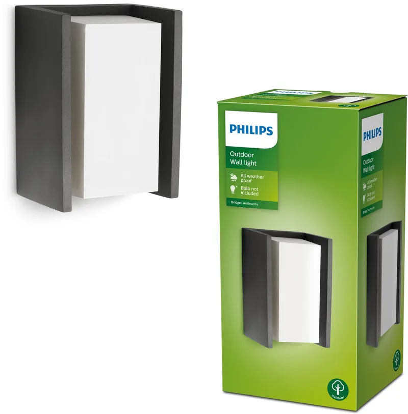 myGarden Bridge væglampe E27 antracit fra Philips i Antracit – produktbillede