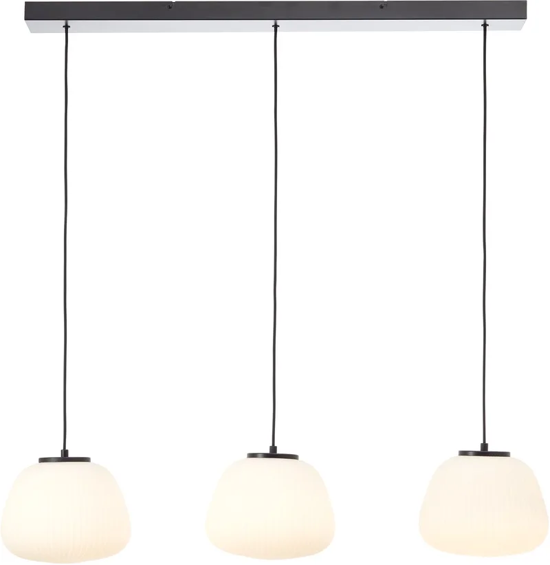 Brilliant Hanglamp Kaizen 3-lichts zwart met wit - 60155/76 fra Philips i Zwart Wit – produktbillede