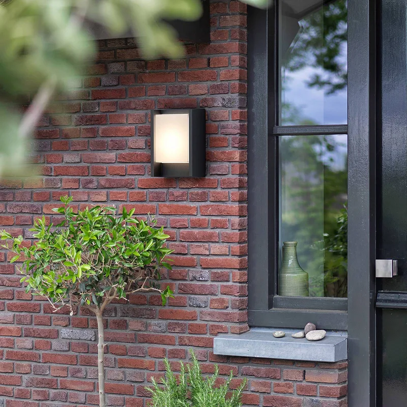 buiten wandlamp Arbour 1-lamp 2-pack, 2.700 K fra Philips i Antracit, Hvid – produktbillede