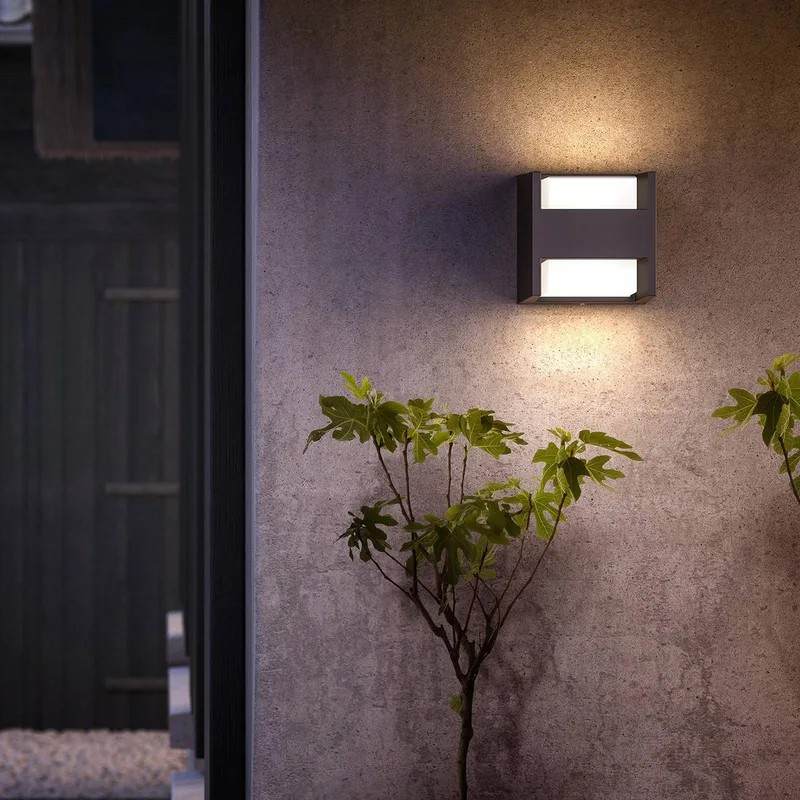 udendørs LED-væglampe Arbour UE 2-sæt 2 lyskilder 2700 K fra Philips i Antracit – produktbillede