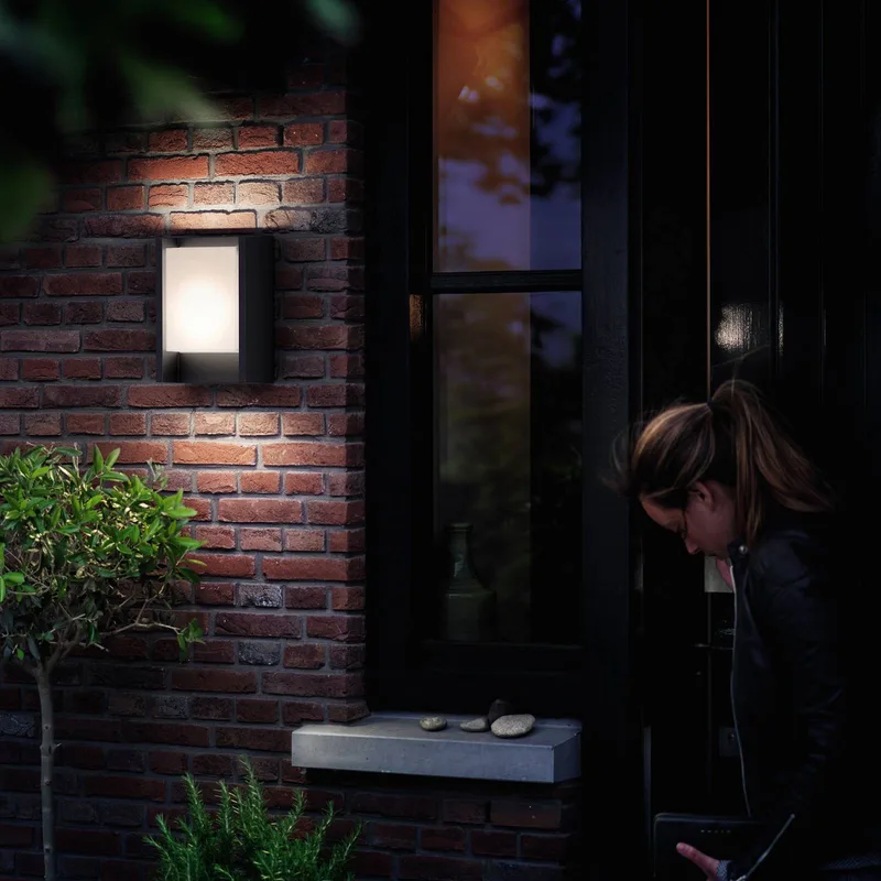 buiten wandlamp Arbour UE, set van 2, 2.700 K fra Philips i Antracit – produktbillede