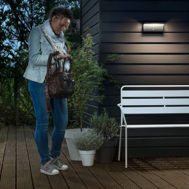 buiten wandlamp Bustan 2-pack Sensor 2.700K by Philips in Anthracite, White – product photo