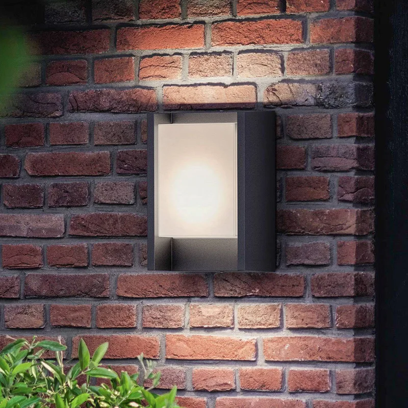 buitenwandlamp Arbour UE, 1-lamp 2.700 K de Philips en Anthracite – photo produit