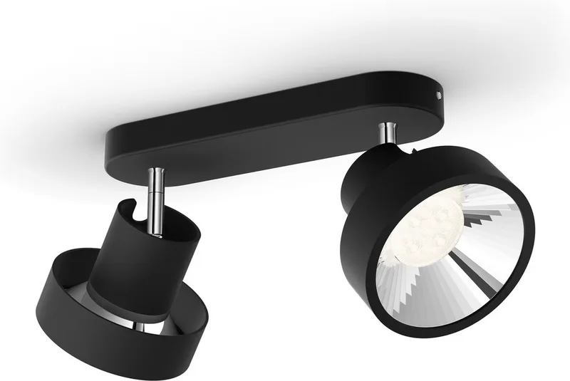 Bukko opbouwspot - 2-lichts från Philips i Svart – produktbild