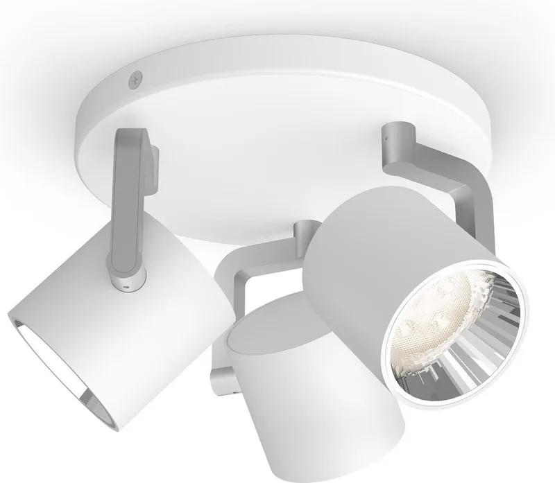 Byrl Opbouwspot - LED - SceneSwitch - 3 x 4,3W - 430 lumen de Philips en Blanc – photo produit