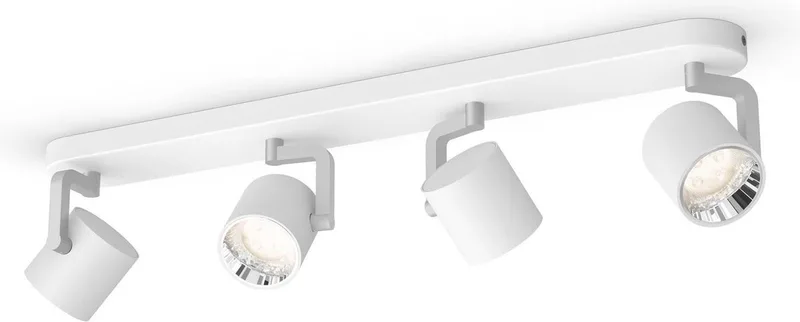 Byrl Opbouwspot - LED - SceneSwitch - 4 x 4,3W - 1600 lumen fra Philips i Hvid – produktbillede