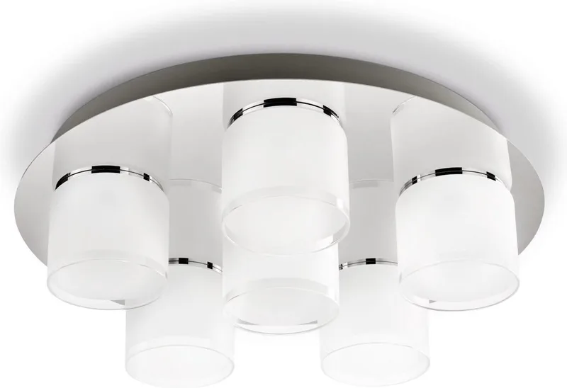 Byzantin - Plafonnière - 6 Lichtpunten - 6 x 400lm von Philips in Chrom – Produktfoto