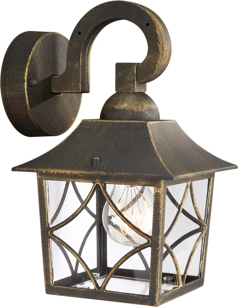 Cambridge buitenwandlamp - zwart de Philips en Or – photo produit