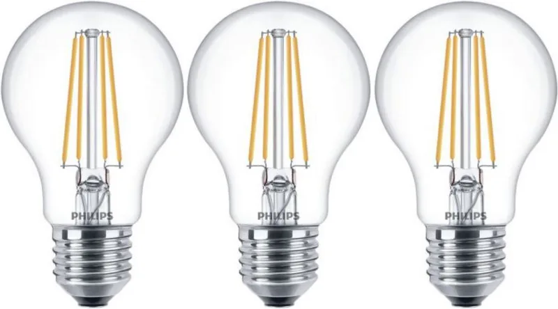 Core Pro LED 7Watt (60w) E27 Helder LED Bulb Standaardlamp 806 lumen - 3 STUK(S) de Philips – photo produit