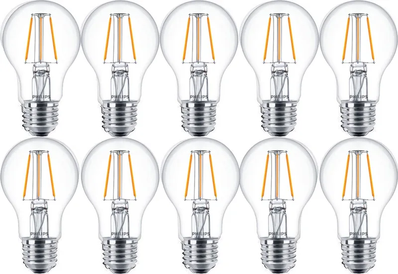 CorePro LEDBulb A60 E27 4.3W 2700K 470lm 230V - Helder - Warm Wit - Per doos á 10 stuks de Philips – photo produit