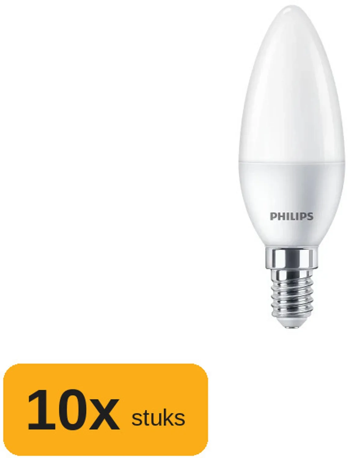 CorePro LEDCandle B35 E14 5W 2700K 470lm 230V - 827 - Warm Wit licht - Per doos á 10 stuks van Philips – productfoto