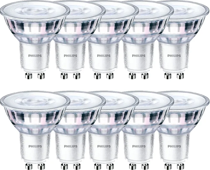 CorePro LEDspot GU10 4W 3000K 345lm 230V - Dimbaar - Warm Wit - Per doos á 10 stuks de Philips – photo produit