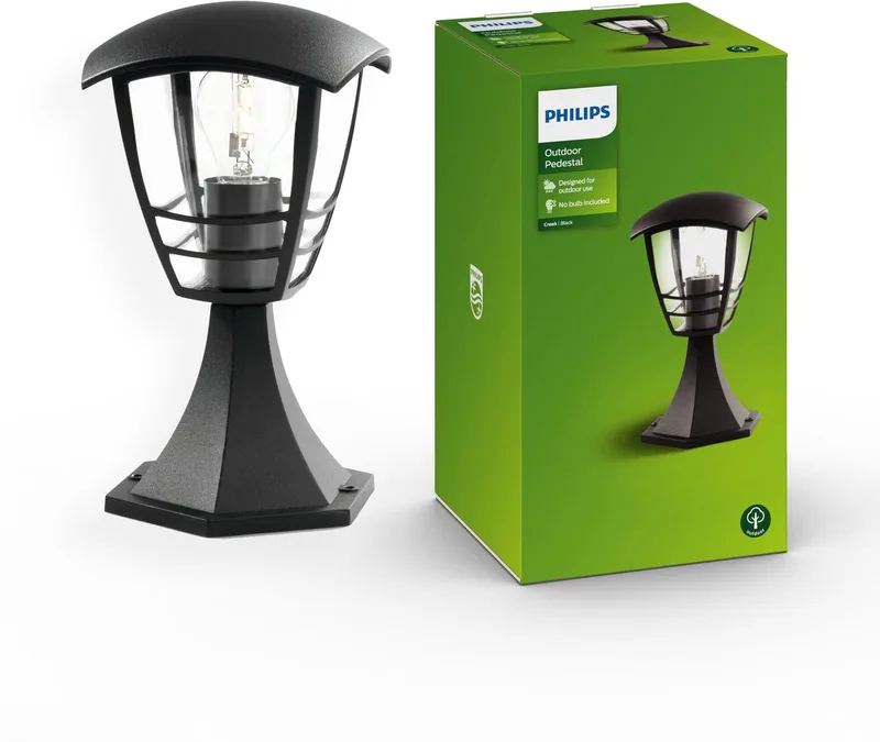 Exterior 60w Væglampe fra Philips i Sort – produktbillede