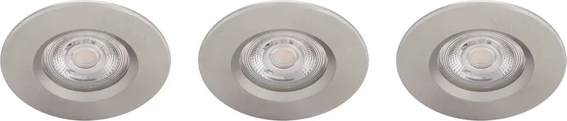 Dive bathroom recessed spotlight, 3-light fra Philips i Nikkel – produktbillede