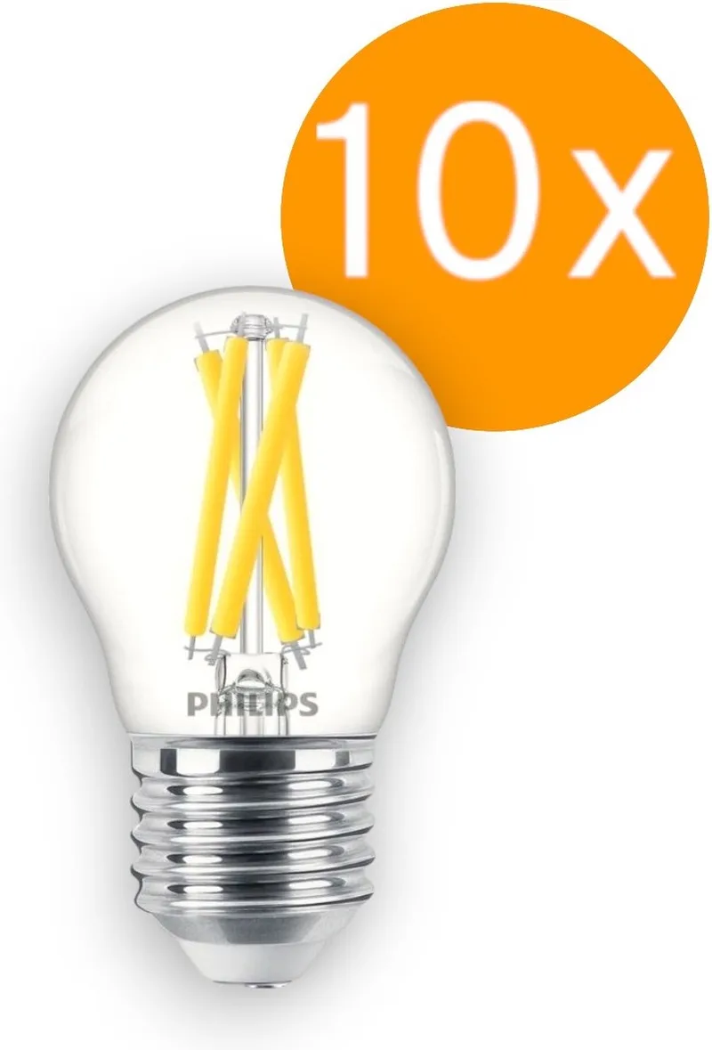 Doos 10x Philips E27 LED Kogellamp | 5.9W 2200K/2700K 220V/240V 922/927 | 806lm Dimbaar de Philips – photo produit