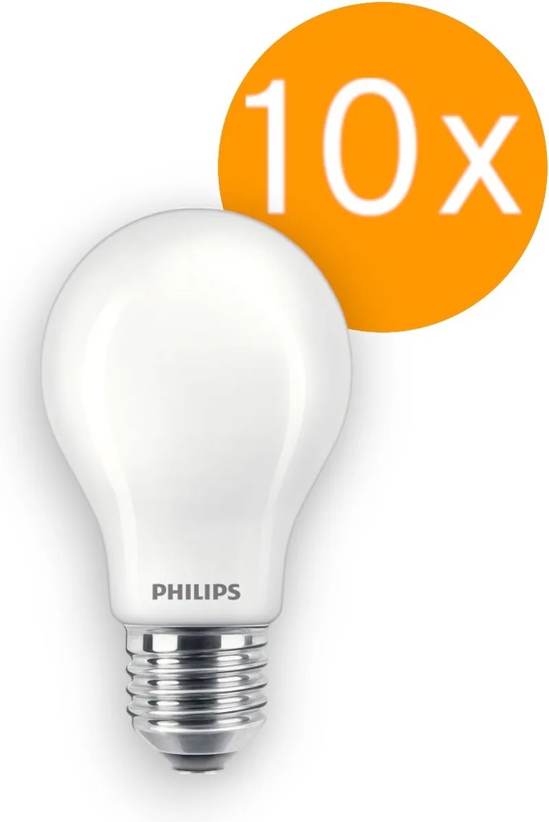Doos 10x Philips E27 LED Lamp | 3.4W 2700K 220V/240V 927 | 470lm Dimbaar de Philips – photo produit