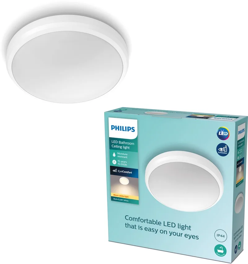 DORIS CL257 EC RD 6W 27K W HV IP44 06 von Philips in Weiß – Produktfoto