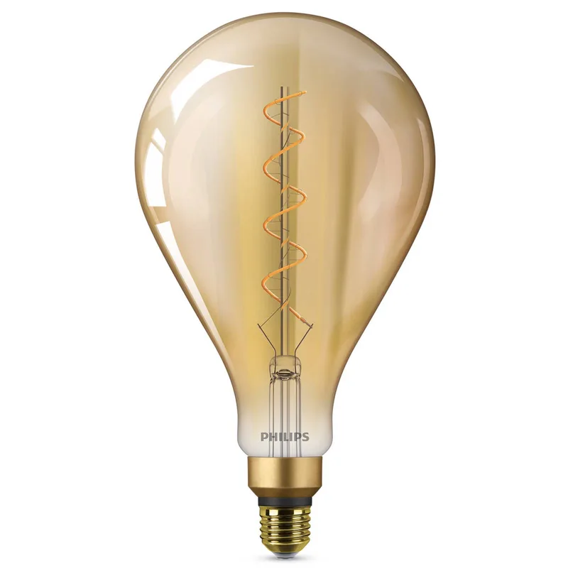 E27 4.5W LED lamp Giant, warmwit, goud fra Philips – produktbillede