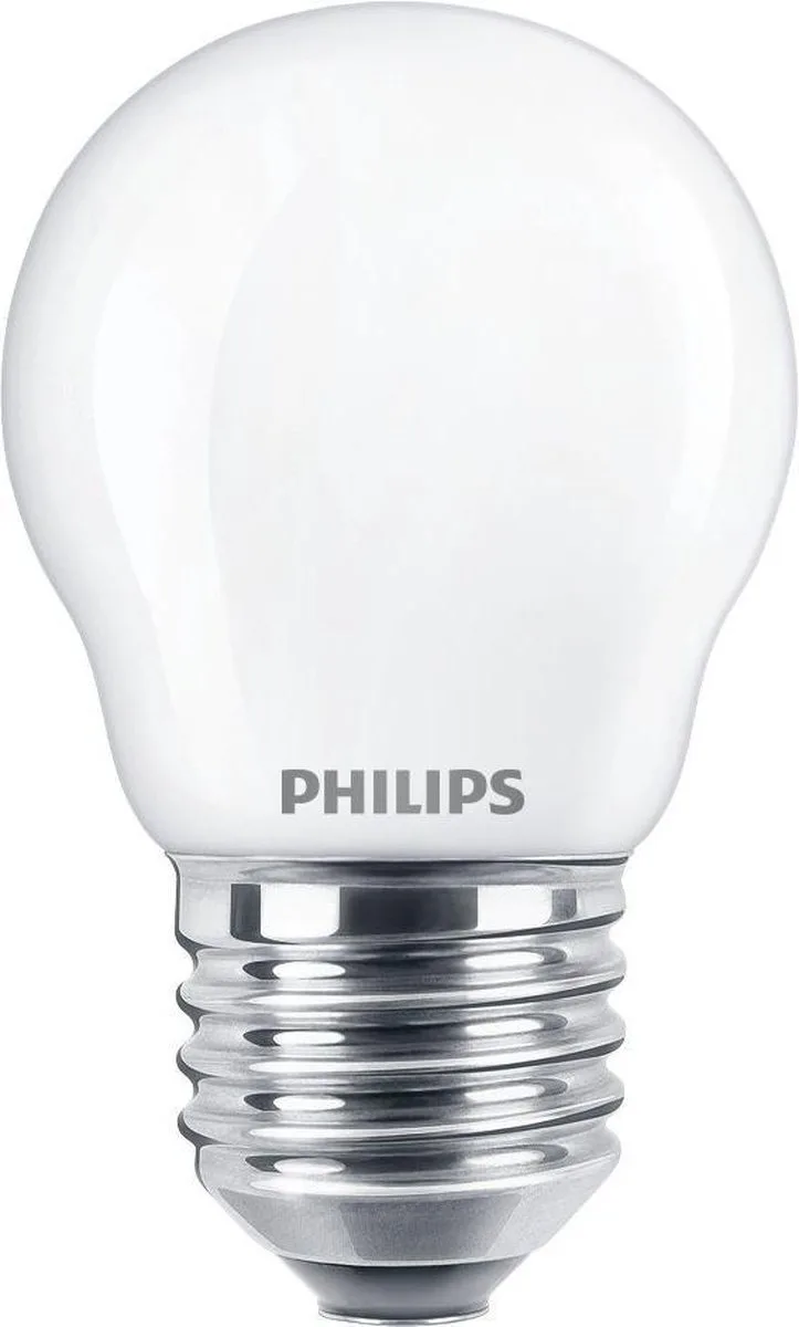 E27 kogellamp lichtbron - Warm wit licht - 4.3W de Philips – photo produit