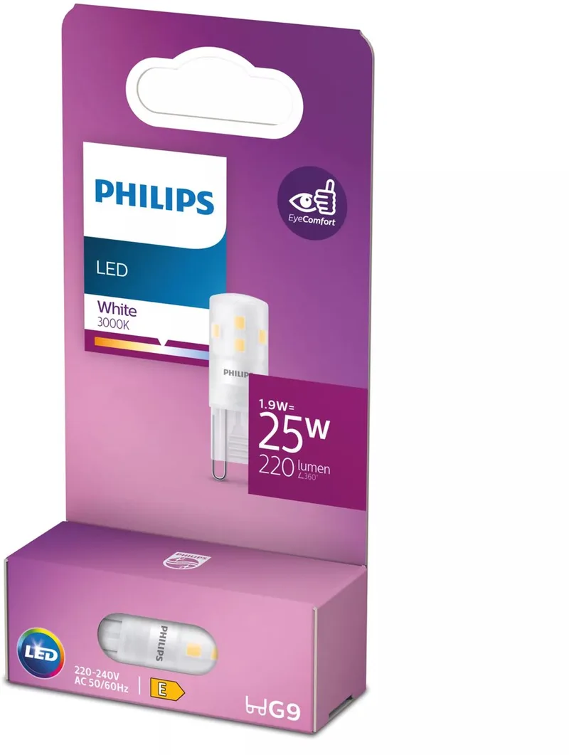Energiezuinige Philips LED Capsule Transparant - 25 W - G9 - wit licht - Bespaar op energiekosten fra Philips – produktbillede