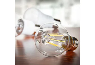 Filamentkaarslamp helder 40W B35 E14 x6 från Philips – produktbild 4 av 5
