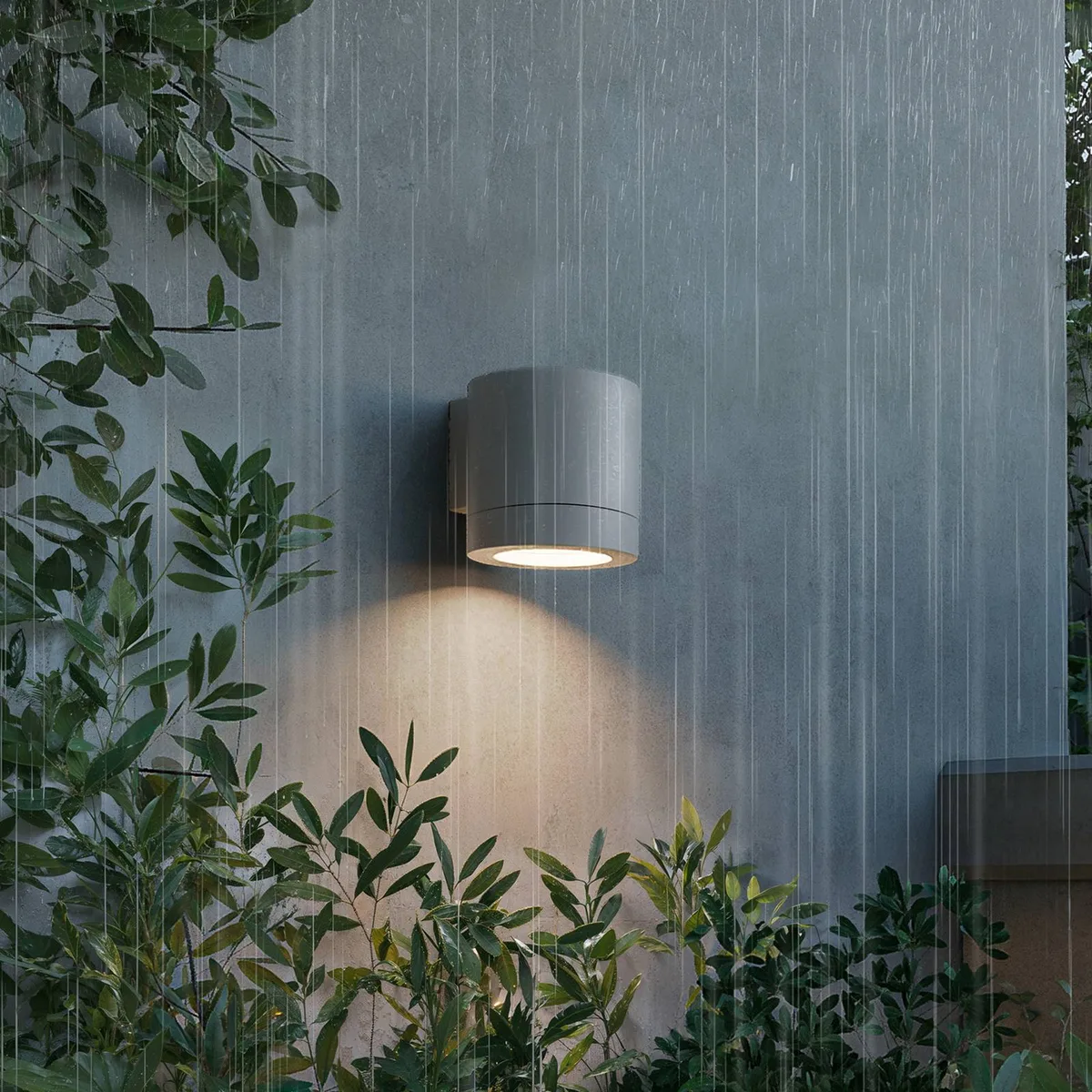 Fylx wall lamp, outdoor lighting, GU10 fitting, weatherproof: IP44, modern design by Philips in White – product photo 3 of 5