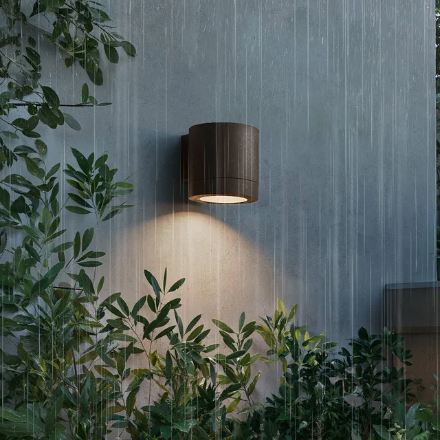 Fylx wall lamp, outdoor lighting, GU10 fitting, weatherproof: IP44, modern design från Philips i Brun – produktbild 3 av 5