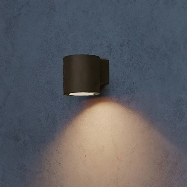 Fylx wall lamp, outdoor lighting, GU10 fitting, weatherproof: IP44, modern design från Philips i Brun – produktbild 5 av 5