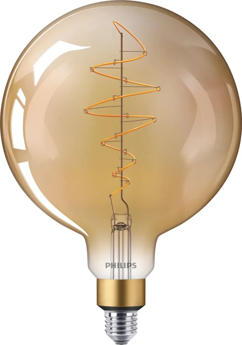 Giant Spiraal Goud - 40 W - E27 - Dimbaar extra warmwit licht van Philips – productfoto