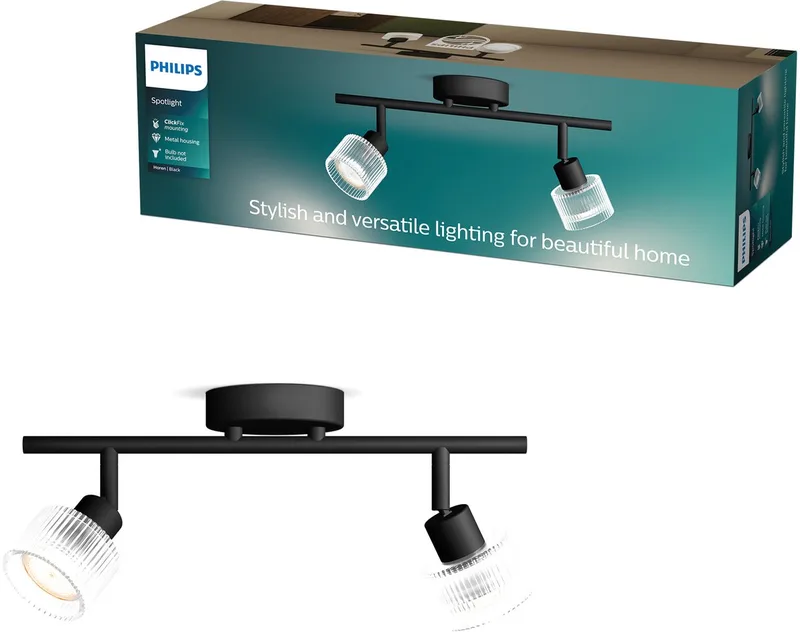 Philips 8721103143518 Deckenstrahler LED GU10 Schwarz von Philips in Schwarz – Produktfoto