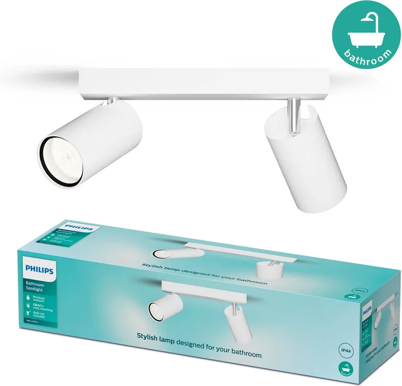 Idris 8720169299092 Tak-spotlights GU10 Vit från Philips i Vit – produktbild