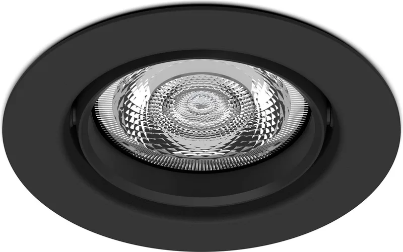 Impala inbouwspot - 1-lichts - rond van Philips in Zwart – productfoto