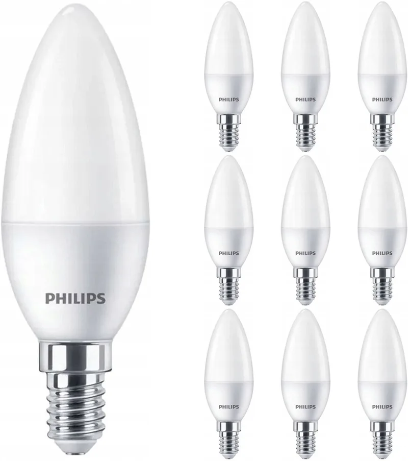 Lamp E14 10 Pack - Corepro LEDcandle E14 Mat 2.8W 250lm - 827 Zeer Warm Wit 2700K | Vervangt 25W de Philips – photo produit