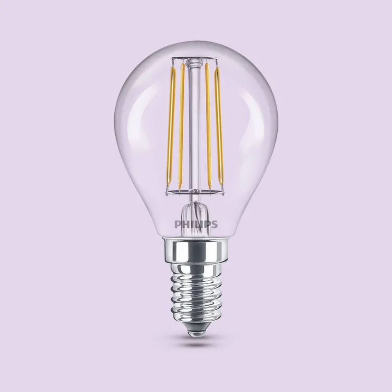 lamp E14 P45 4,3 W 470 lm 2700 K gloeilamp, set van 3 stuks från Philips – produktbild