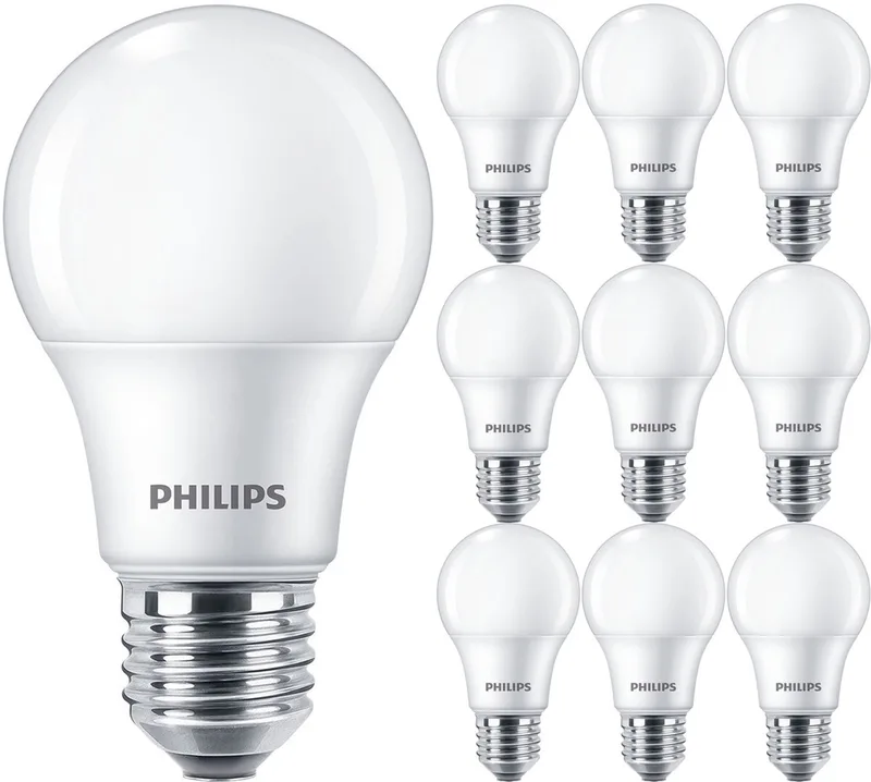 Lamp E27 10 Pack - Corepro LEDbulb E27 Peer Mat 4.9W 470lm - 840 Natuurlijk Wit 4000K | Vervangt 40W från Philips – produktbild