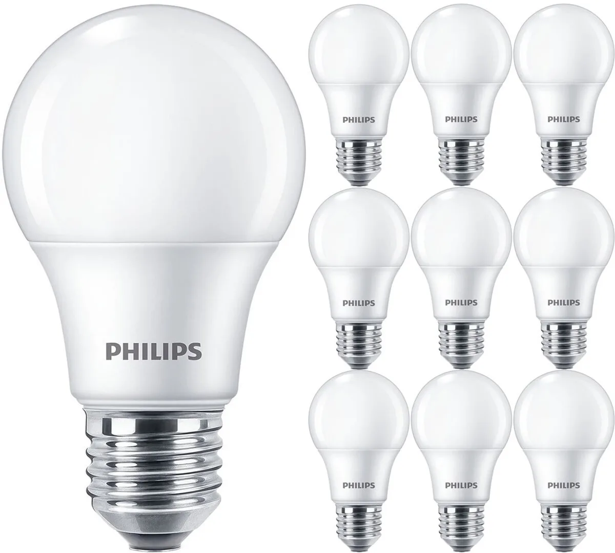 Lamp E27 10 Pack - Corepro LEDbulb E27 Peer Mat 8W 806lm - 865 Helder/Koud Wit 6500K | Vervangt 60W von Philips – Produktfoto