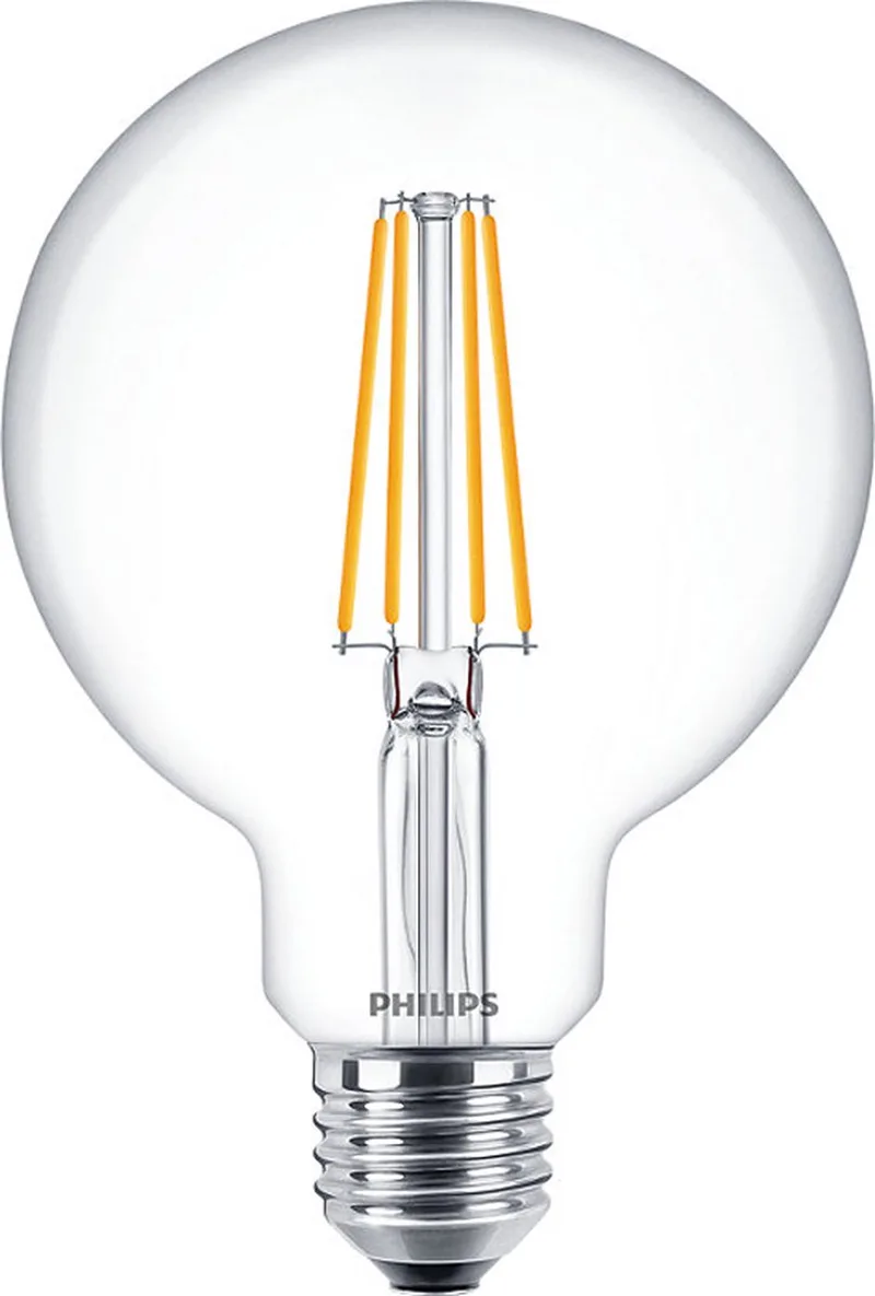 Lamp - E27 - Dimbaar - 5.9W 806lm - 2700K Extra Warm Wit Licht | MASTER Value från Philips – produktbild