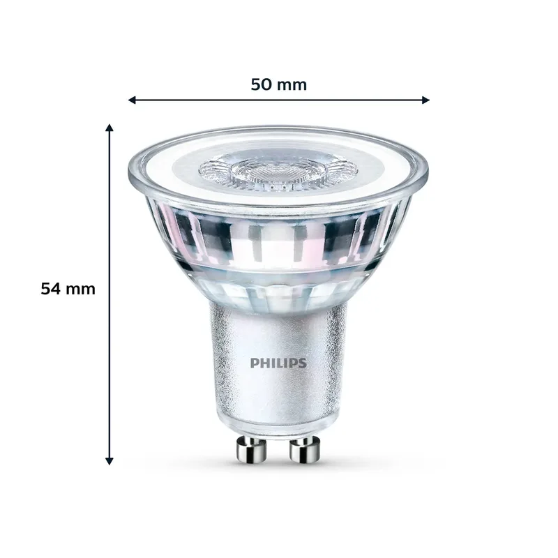 LED-Lampe Classic 46W827 50W 2-pack GU10 von Philips – Produktfoto