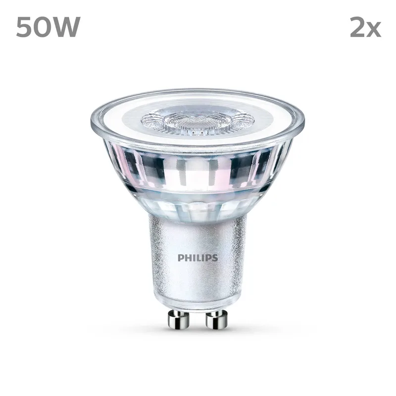 lamp GU10 4,6W 390lm 840 helder 36° 2st fra Philips – produktbillede